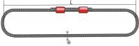 СКК-5,0 (Универсальный строп канатный УСК)опресовка Длина 4м D каната