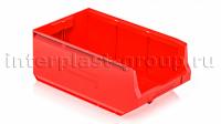 Складской лоток/контейнер для зап. частей, крепежей, красный, 500x300x200 мм