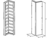 Щит угловой внутренний 0,5х0,5х3,3м профиль 2,5 мм