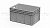 Евроконтейнер открытые ручки/сплошное дно (серый), 600x400x320 мм