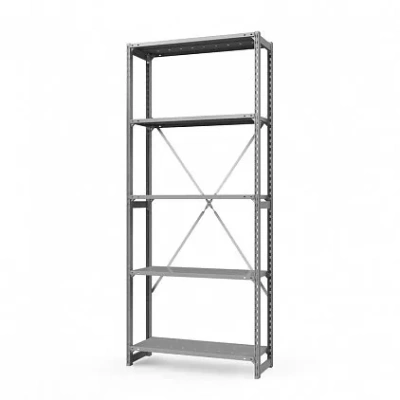 Стеллаж металлический ТСУ Универсал, 2500x760x500 мм. Полки: метал. перф. усил. 5 шт.